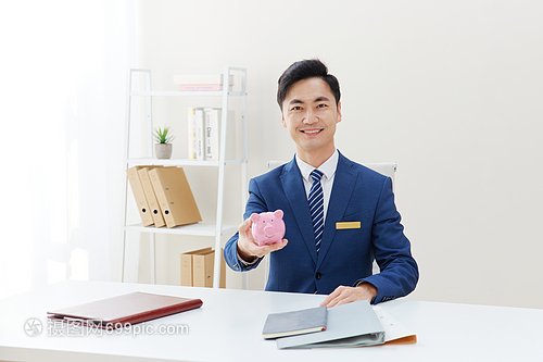 办公室里的理财经融顾问